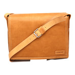 Tumaco Briefcase Messenger Bag // Tan