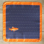 The Caught Fish // Navy + Orange