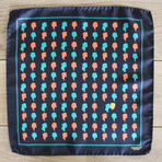 The French Kiss // Navy + Green + Orange