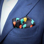 The French Kiss // Navy + Green + Orange