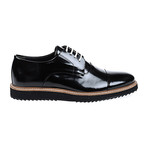 Thick Sole Patent Derby // Black (Euro: 41)