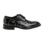 Graphic Line Lace-Up Derby // Black (Euro: 41)