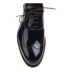 Patent Lace-Up Wingtip Oxford // Navy (Euro: 44)