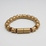 Spine Bead Bracelet // Brass (6.5"L)