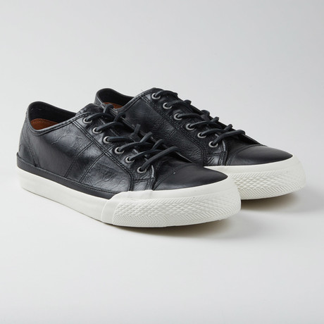 Greene Low Lace Sneaker // Black + White (US: 11.5)