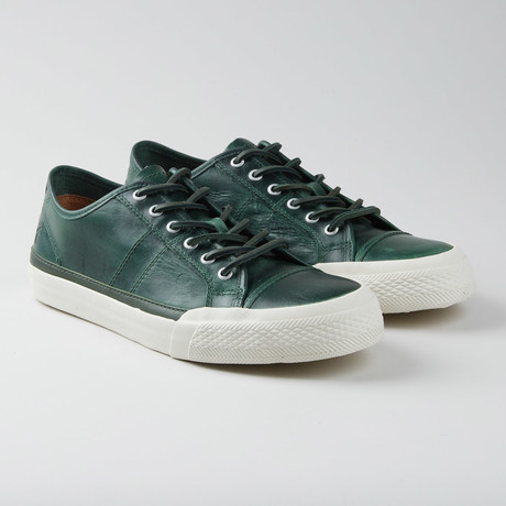 Greene Low Lace Sneaker // Forest + White (US: 7)