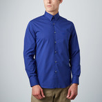 Embroidered Logo Dress Shirt // Dark Blue (Size: 40 (Euro))