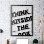 Think Outside The Box // Framed (14"W x 20"H x 0.5"D)