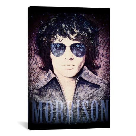 Jim Morrison Psychedelic Poster // Radio Days (12"W x 18"H x 0.75"D)