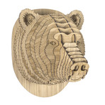 Stewart // Bamboo Wood Bear Head (Medium)
