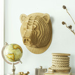 Stewart // Bamboo Wood Bear Head (Medium)