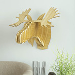 Fred // Bamboo Wood Moose Head (Large)