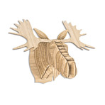 Fred // Bamboo Wood Moose Head (Large)