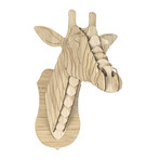 Juliette // Bamboo Wood Giraffe Head (Large)