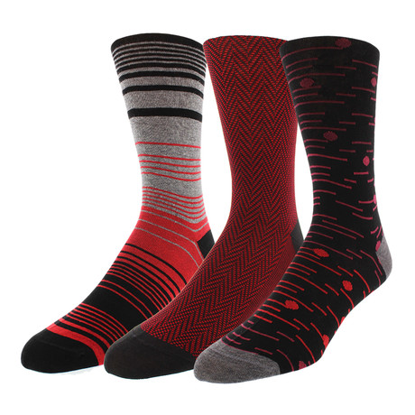 Dress Socks // Red Racer // Pack of 3