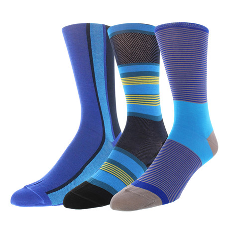 Dress Socks // Stripely Shaped // Pack of 3