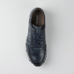 Crocodile Casual Runner // Navy (Euro: 40)