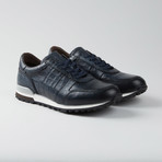 Crocodile Casual Runner // Navy (Euro: 40)