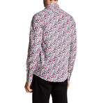 Flower Chain Button-Up Shirt // Multicolored (L)