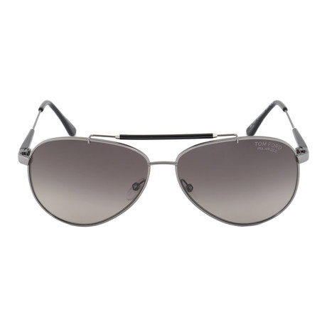 Tom Ford // Rick Gunmetal Polarized Aviator Sunglasses // FT0378 10D 62 POL