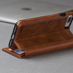 Wallet Book // Cognac (iPhone 7)