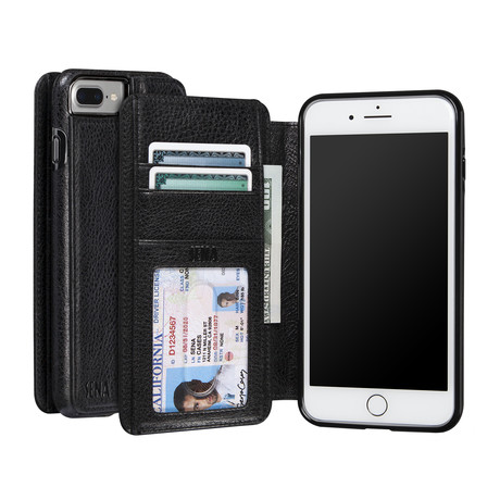 Wallet Book // Black (iPhone 7)