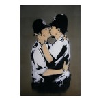 Gay Cops Kissing (26"W x 18"H x 0.75"D)