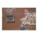 No Tresspassing Indian // Banksy (18"W x 26"H x 0.75"D)