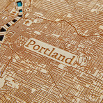 Portland, OR (17"W x 13"H x 2"D)