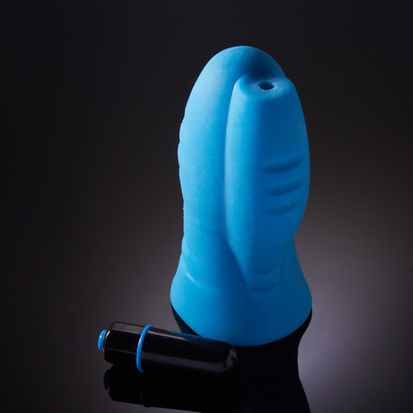 Reversible UR3 Stroker + Lube + Mood Water Based Glide 4oz (Blue)