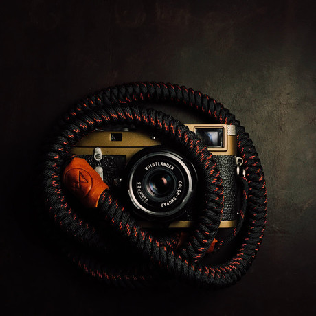 BOA Camera Strap // Black + Red (35")