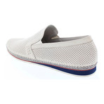 Merz Perforated Leather Slip On // White (US: 8)
