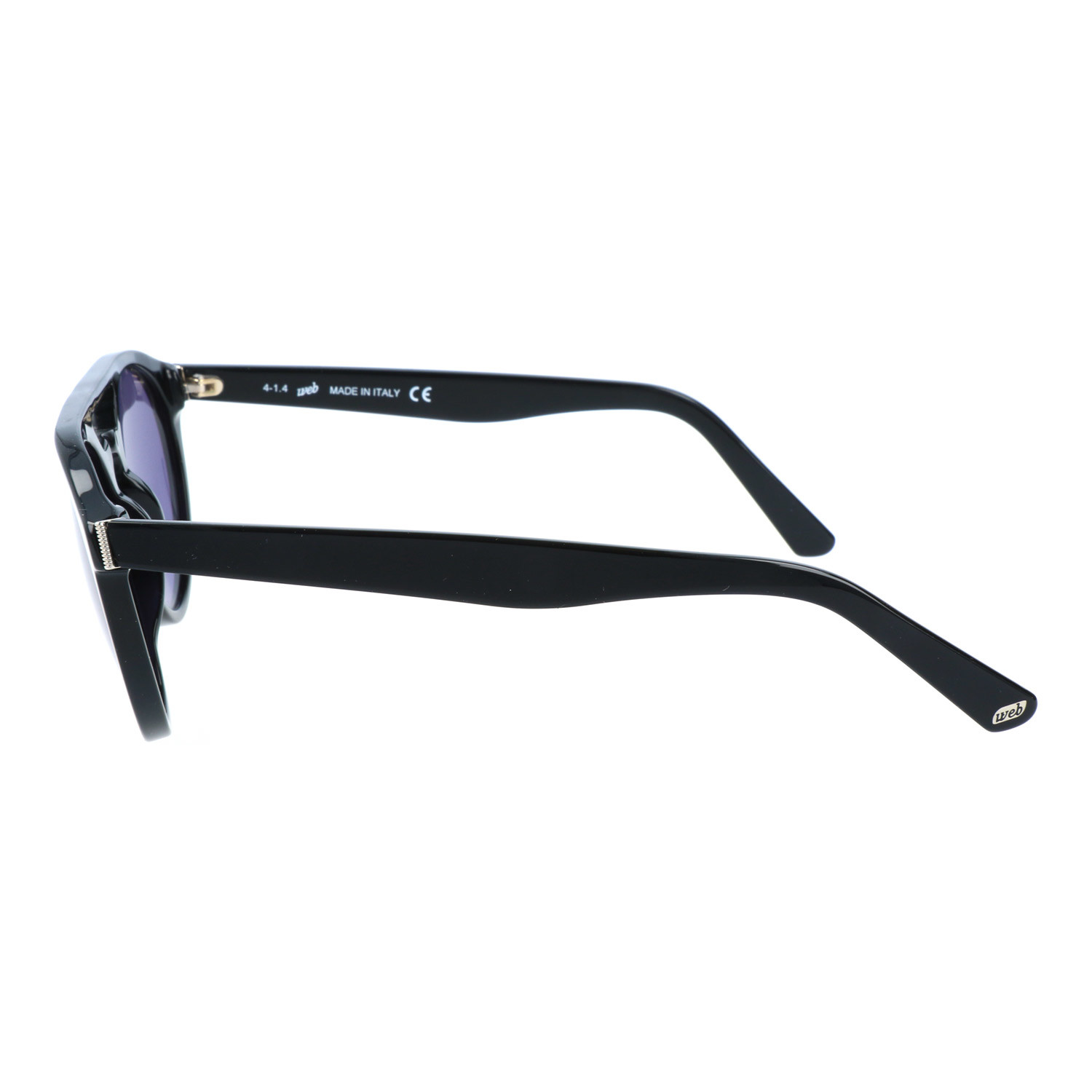 Double Bar Rounded Sunglasses Black Web Eyewear Touch Of Modern