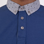 Chambray Collar Pocket Polo // Navy (M)