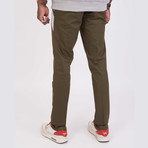 Grant Panel Stripe Chino // Fern Green (36WX32L)