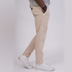 Grant Panel Stripe Chino // Oatmeal (36WX32L)