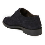 Suede Wing Tip Oxford // Navy (Euro: 45)