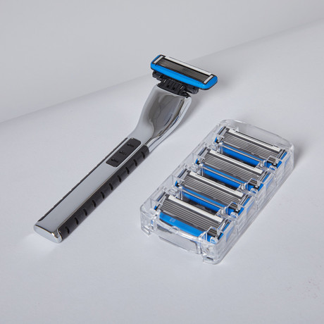 Manual Razor + 4 Pack // Chrome - EVERY MAN JACK - Touch of Modern
