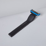 Manual Razor + Stand Shave Set // Black