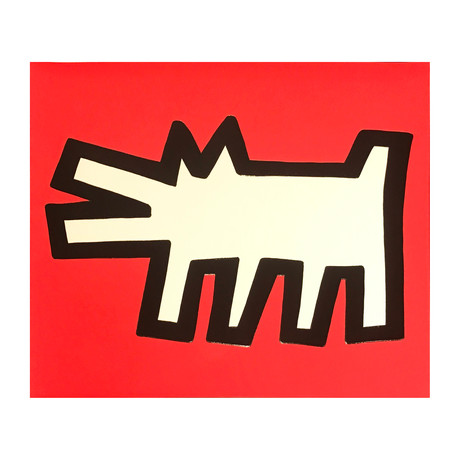 Keith Haring // Icons (B) // Barking Dog // 1990