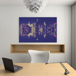 Double Sided // Manhattan Skyline (18"W x 26"H x 0.75"D)