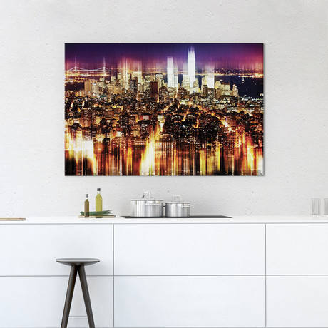 Urban Stretch Series // Manhattan Buildings (18"W x 26"H x 0.75"D)