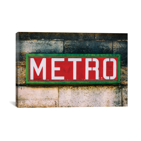 Paris Metro I // Philippe Hugonnard (26"W x 18"H x 0.75"D)