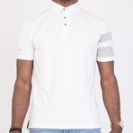 Logo Sleeve Polo // Clarity White (XL)