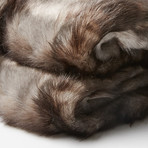 Wolf Throw // Steel (52"L x 65"W)