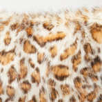 Leopard Pillow // Pearl (18"L x 18"W)