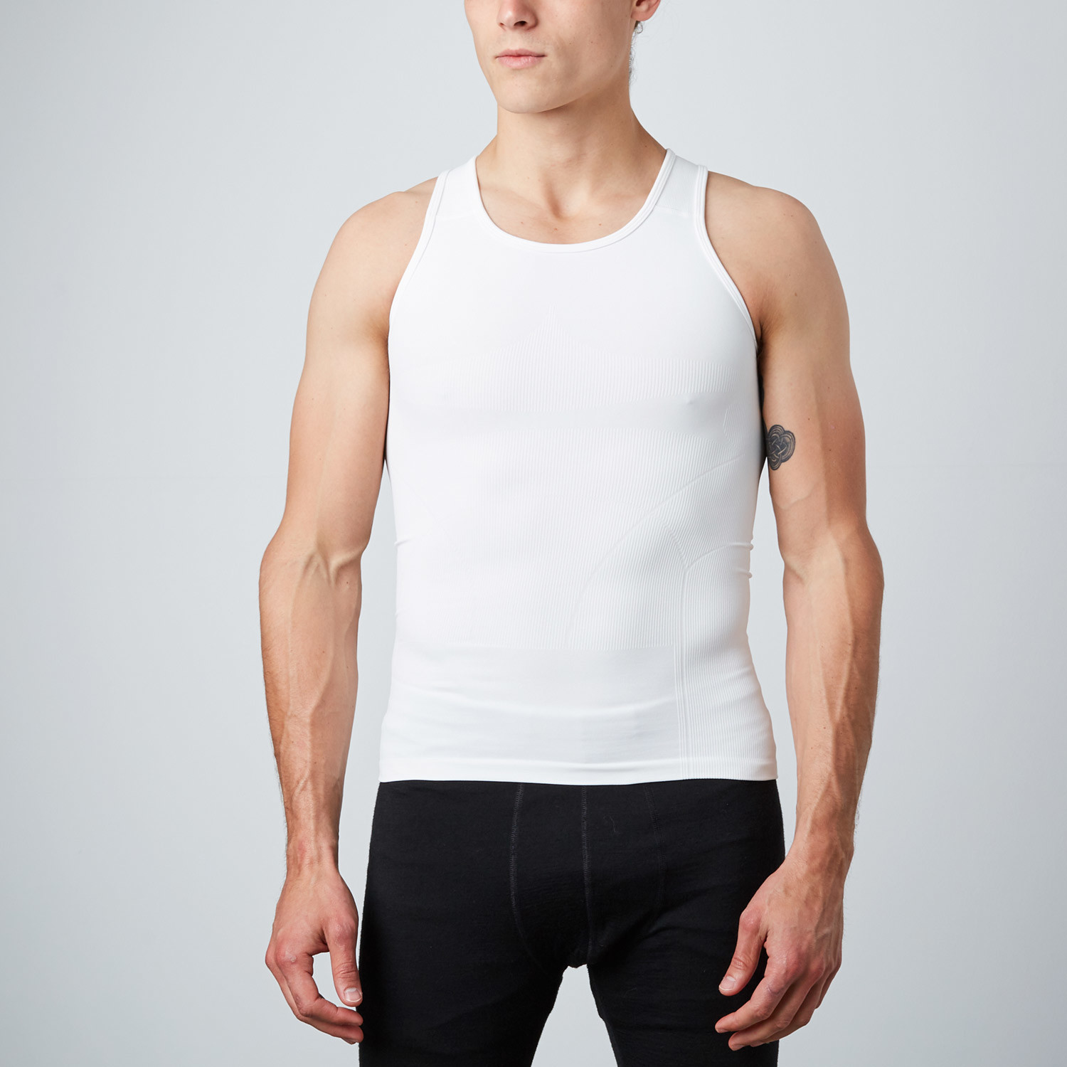Compression Tank Top // White (S) - Rounderwear - Touch of Modern