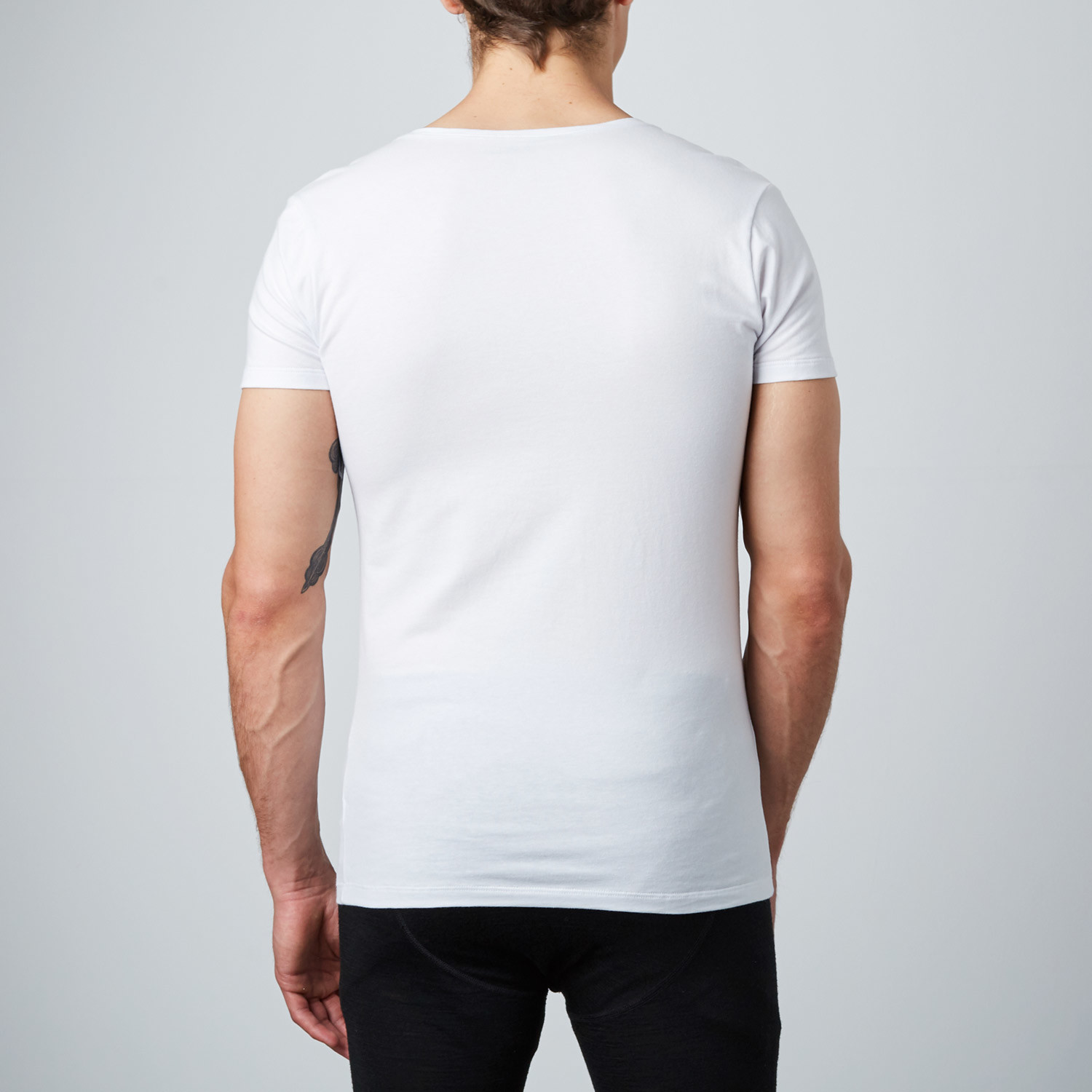 Deep V-Neck Shirt // White // Pack of 2 (S) - RounderBum - Touch of Modern