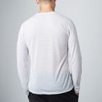 Neighborhood Long-Sleeve Henley // White Multi (M)