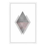 Unified Diamond // Framed Painting Print (12"W x 18"H x 1.5"D)